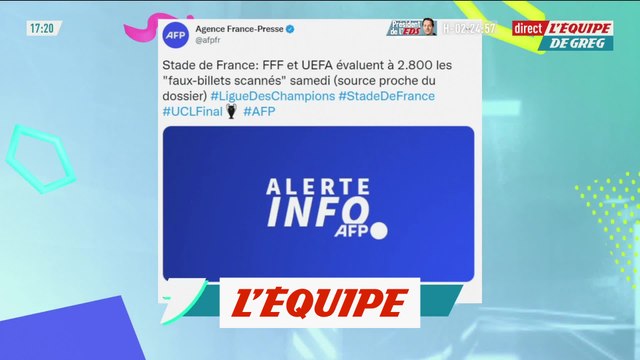 La FFF et l'UEFA évaluent à 2 800 le nombre de « faux billets scannés » - Foot - C1 - Finale