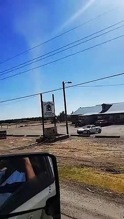 Very Large Dust Devil Picks up Tumbleweeds