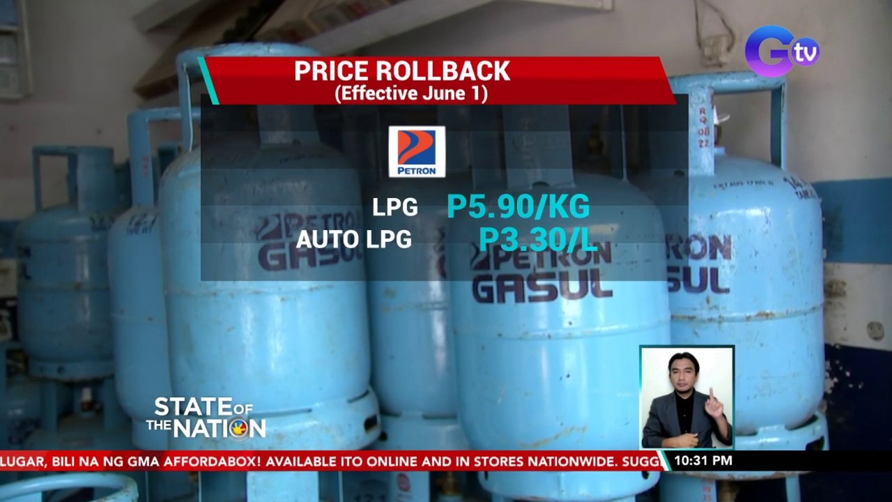 Rollback sa presyo ng LPG at Auto LPG, ipatutupad ng ilang kompanya bukas | SONA