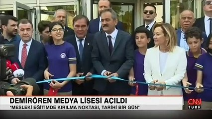 Demirören Medya Lisesi açıldı.