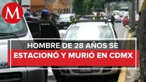 Hombre muere dentro de su vehículo en la alcaldía Benito Juárez