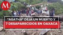 Huracán Agatha deja una víctima en Oaxaca