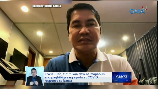 Erwin Tulfo, tututukan daw na mapabilis ang pagbibigay ng ayuda at COVID response sa bansa | Saksi