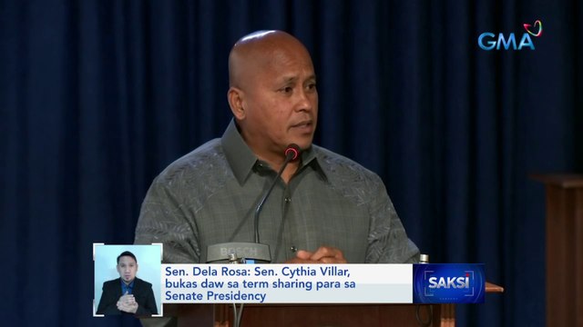 Sen. Dela Rosa: Sen. Cythia Villar, bukas daw sa term sharing para sa Senate Presidency | Saksi