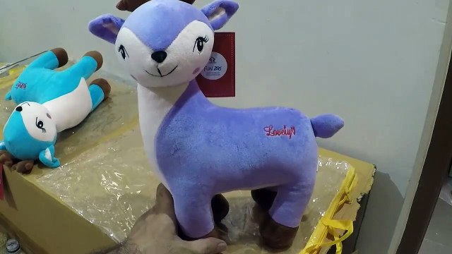 Unboxing and Review of Fun Zoo Soft Plush Huggable Cute Darling Deer Stuffed Animal Toy for Kids - 35 cm