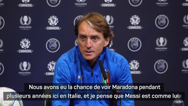 Finalissima - Mancini : "Messi peut faire basculer un match en une seule seconde"