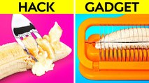 KITCHEN GADGETS VS FOOD HACKS Useful Kitchen Tricks And Cooking Gadgets! DIY By 123 GO! TRENDS