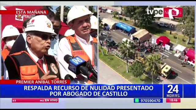 Aníbal Torres respalda recurso de nulidad presentado por el abogado de Castillo