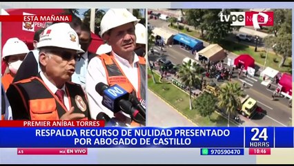 Aníbal Torres respalda recurso de nulidad presentado por el abogado de Castillo