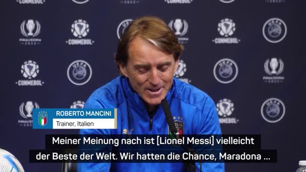 Mancini vor Finalissima: Messi ist wie Maradona