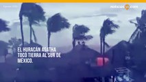 El huracán Agatha toca tierra en el sur de México con vientos de 105 mph