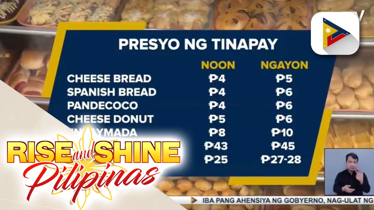 Presyo ng sangkap sa paggawa ng tinapay tulad ng harina, asukal, margarina at LPG, tumaas