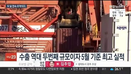 수출 역대 두번째 규모…무역수지는 두 달째 적자