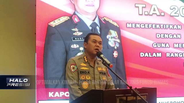 Optimakan Kinerja, Polda Banten Gelar Rakernis Fungsi Binmas