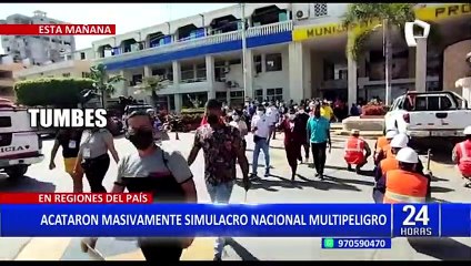 SISMATE alertó a miles de peruanos inicio del simulacro nacional multipeligro