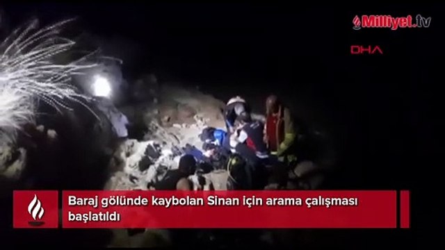 Baraj gölünde kayboldu! Arama çalışması başlatıldı