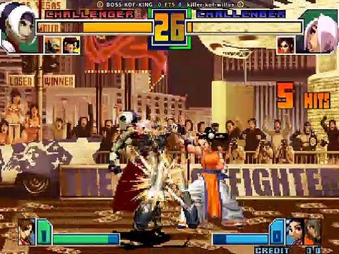 The King of Fighters 2001 : (US) BOSS-KOF-KING vs (EC) killer-kof-willus