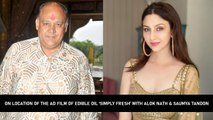 On Location Of The Ad Film Of Edible Oil ‘Simply Fresh’ With Alok Nath & Saumya Tandon