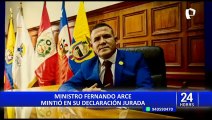 Ministro Javier Arce mintió en su declaración jurada y negó procesos legales pendientes