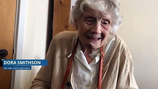Dora Smithson celebrates her 100th birthday