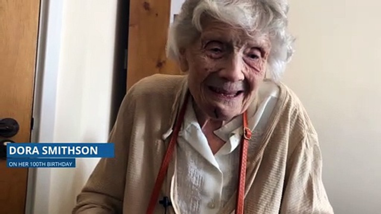 Dora Smithson celebrates her 100th birthday