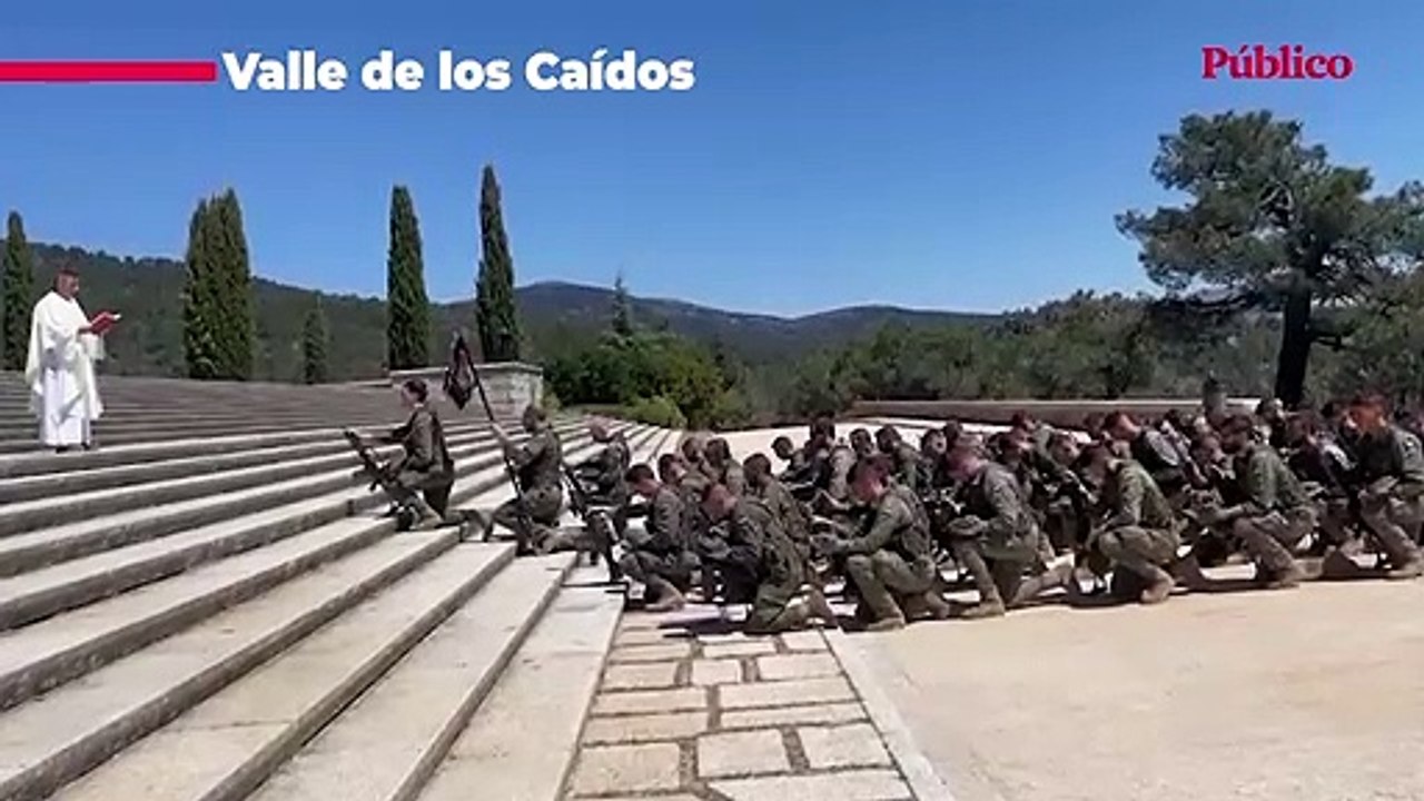 VÍDEO | Militares españoles reciben bendiciones en el Valle de los Caídos