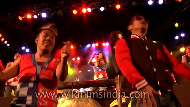 Hornbill Festival Closing ceremony Bollywood style, in Nagaland