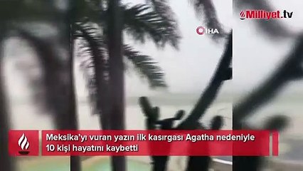 Agatha Kasırgası Meksika'da can aldı