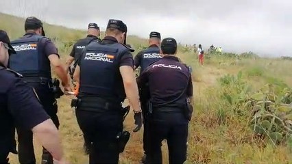 Simulacro de accidente aéreo en Los Realejos