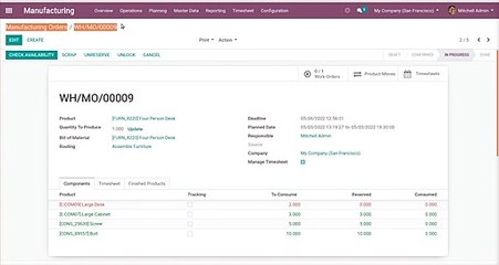 How to manage Timesheet of Manufacturing / MRP | Odoo Gold Partner | Browseinfo
