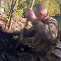 Soldados ucranianos cultivam vegetais na linha da frente