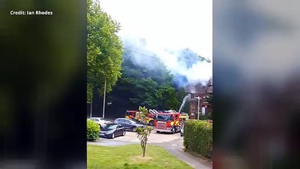 Demolition of two abandoned homes in Ashford 'may be the only option' following a fire on Monday.