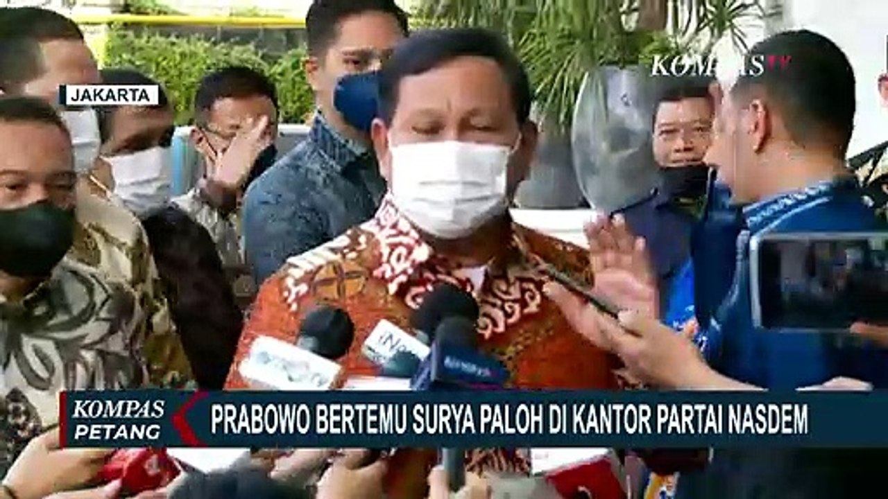 Bertemu Surya Paloh di Kantor Partai Nasdem, Prabowo: Tidak Ada Agenda Khusus