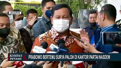 Bertemu Surya Paloh di Kantor Partai Nasdem, Prabowo: Tidak Ada Agenda Khusus