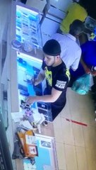 Cep telefonu hırsızlığı kamerada
