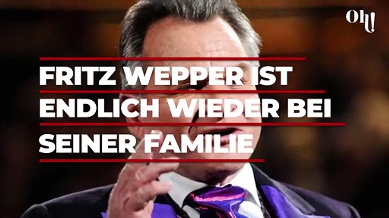 Fritz Wepper ist endlich wieder bei seiner Familie
