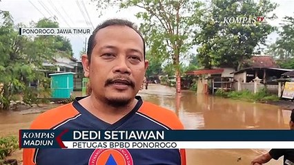 Sungai Meluap, 4 Kecamatan Di Ponorogo Terendam Banjir