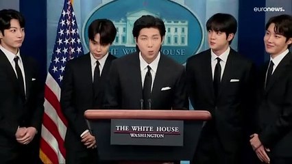 Los chicos de BTS llegan a la Casa Blanca