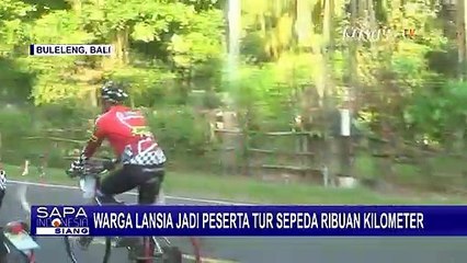 Terus Aktif! Belasan Lansia Kayuh Sepeda Lintasi 3 Pulau