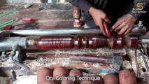 6 Amazing Expertise of Cot legs Carving, Coloring and Polishing -Skill Spotter