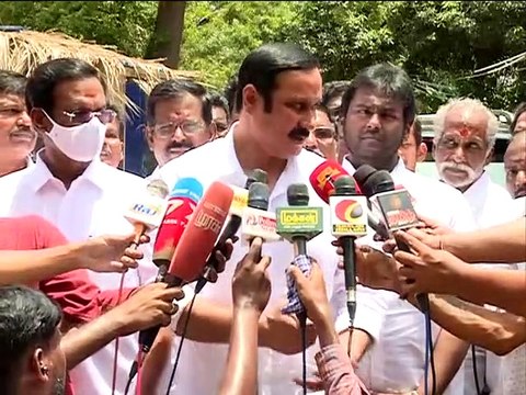 DMDK தலைவர் விஜயகாந்தை சந்தித்த PMK தலைவர் அன்புமணி - வீடியோ