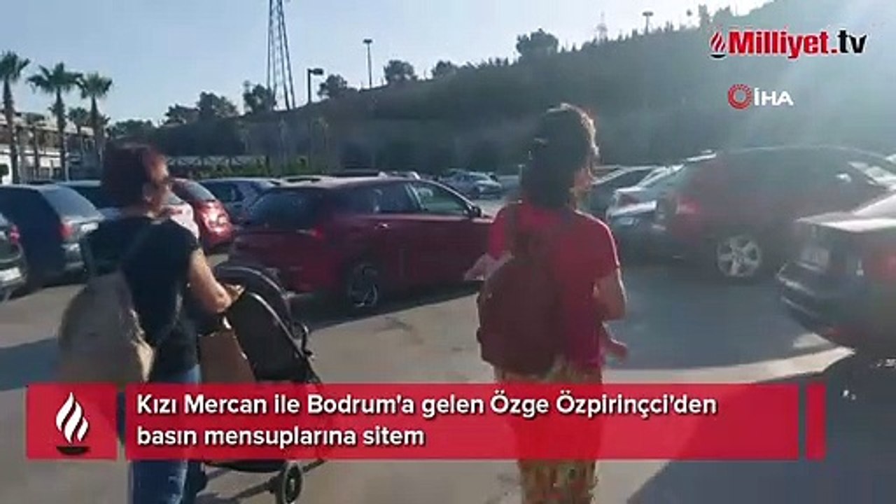Kızı Mercan ile Bodrum'a gelen Özge Özpirinçci'den basın mensuplarına sitem!