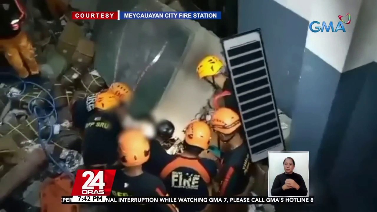 3 patay sa pagguho ng bahagi ng isang bodega sa Meycauayan, Bulacan | 24 Oras