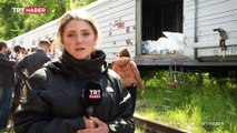 TRT Haber Kiev'deki morg vagonları görüntüledi