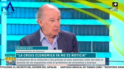Rodrigo Rato analiza en ‘Dando Caña’ cómo ve la economía: 'Es una pista de patinaje de hielo'