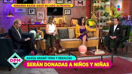 Regalías de Gerardo Bazúa serán donadas a niños