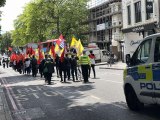 Terör örgütü PKK yandaşları Londra'da yürüyüş düzenledi