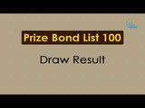 Prize Bond Draw List 100