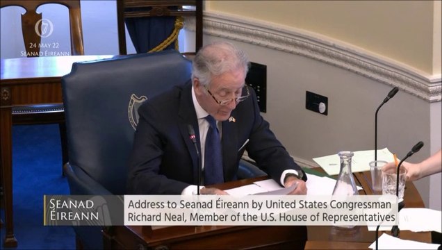 Richard Neal recalls bus being turned upside down by British Army on Derry/Donegal visit