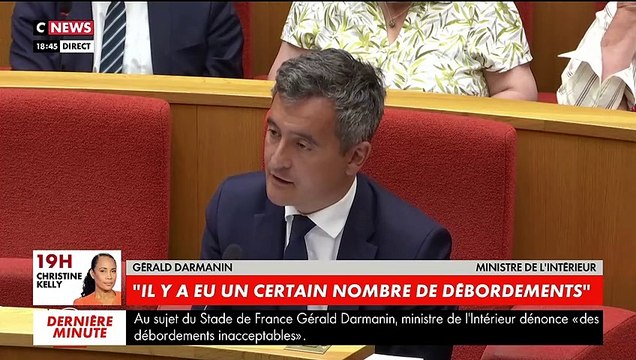 Stade de France - Regardez Gérald Darmanin: Vous évoquez la Seine Saint-Denis avec beaucoup d'insultes et je refuse de donner la nationalité des personnes interpellées